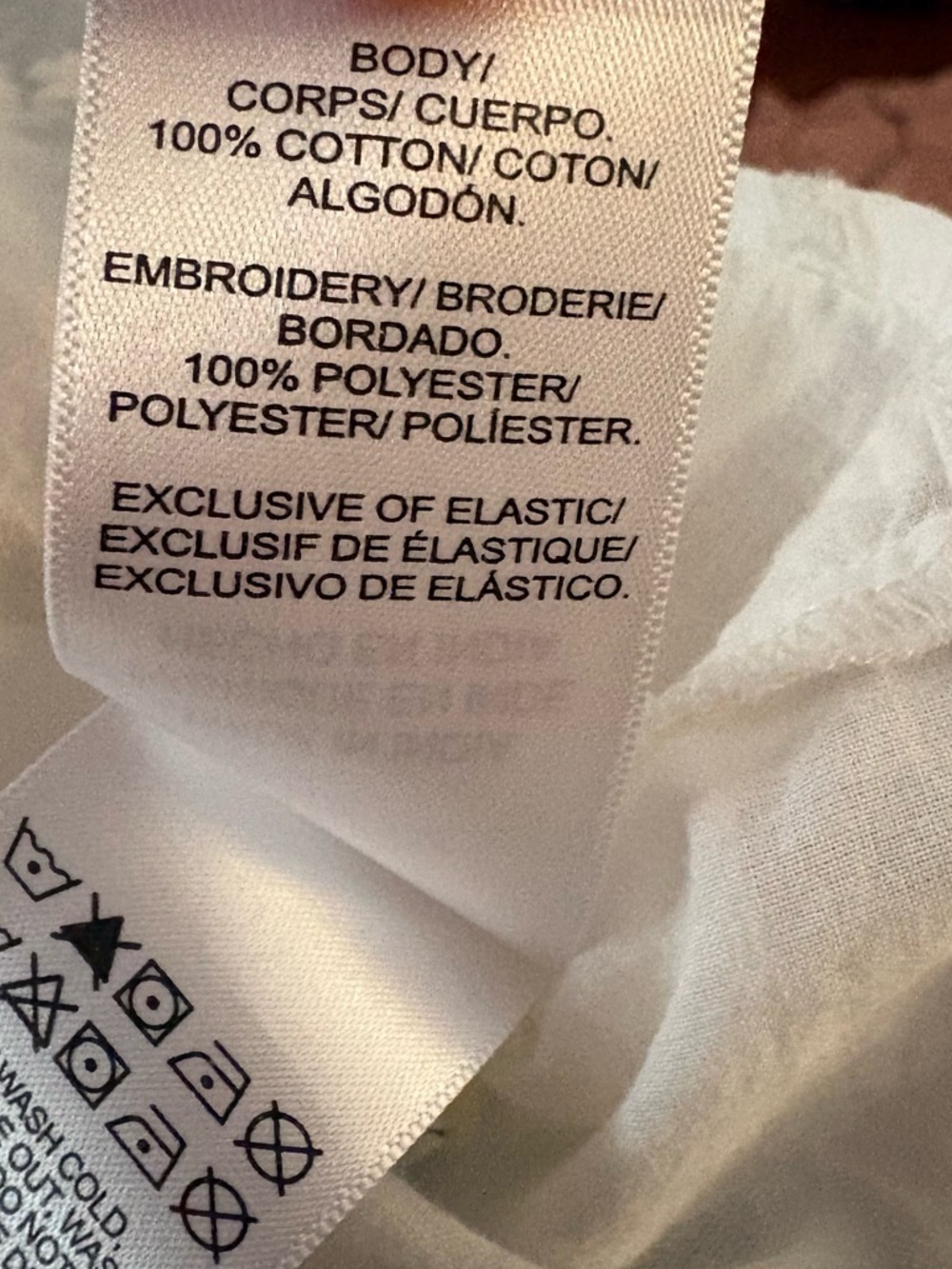 Lucky Brand Womens Boho Peasant Blouse XS White Cottagecore Embroidered Smocked - Picture 5 of 14